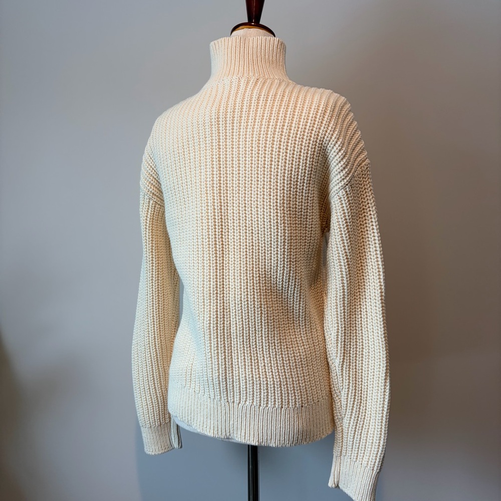 Haven Well Within Shaker Stitch  Half-zip Cable Knit Sweater - Picture 5 of 5